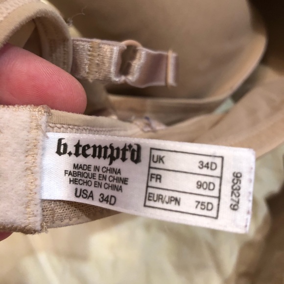 Tan Lined and Padded Bra - Picture 3 of 3